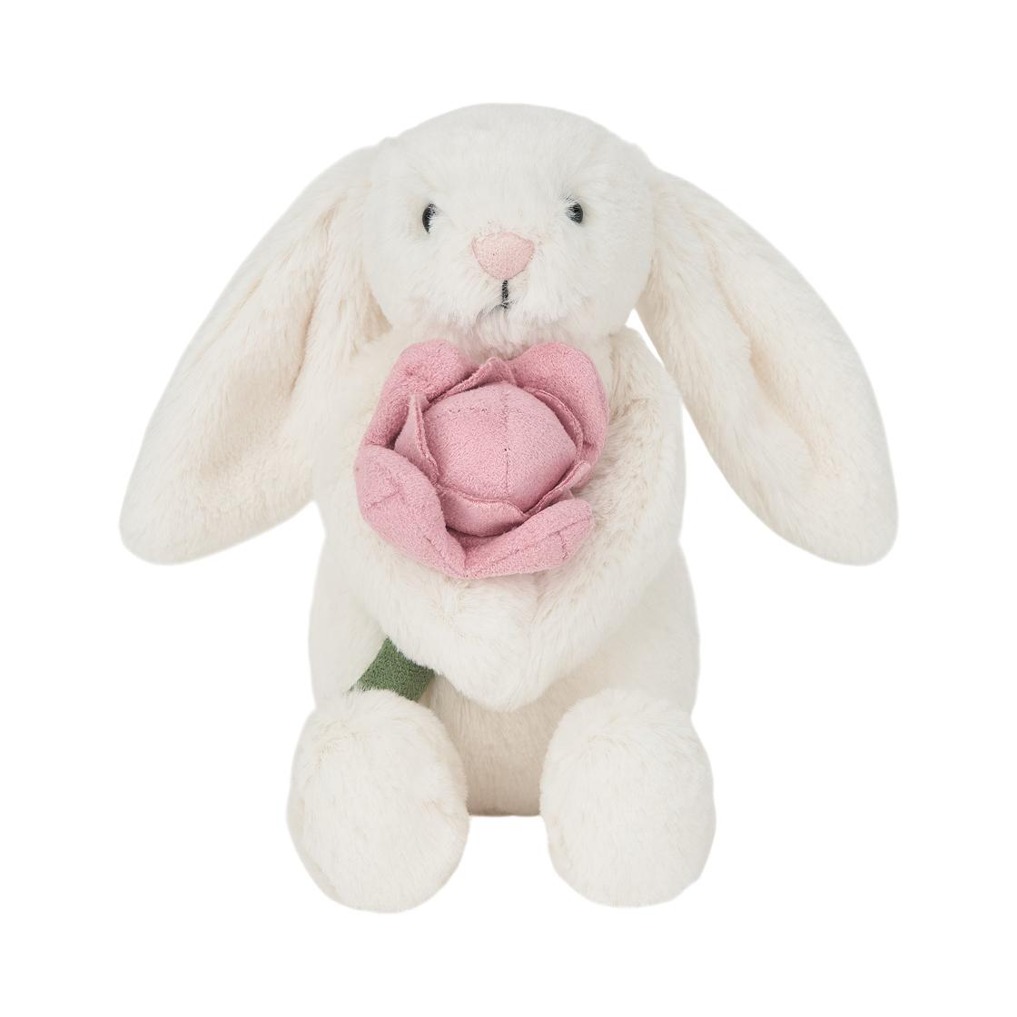 Jellycat Bashful Zaķis Peony Cream ONE