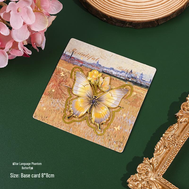 Retro Butterfly Metal Bookmark - Exquisite Chinese-Style Gift for Teachers