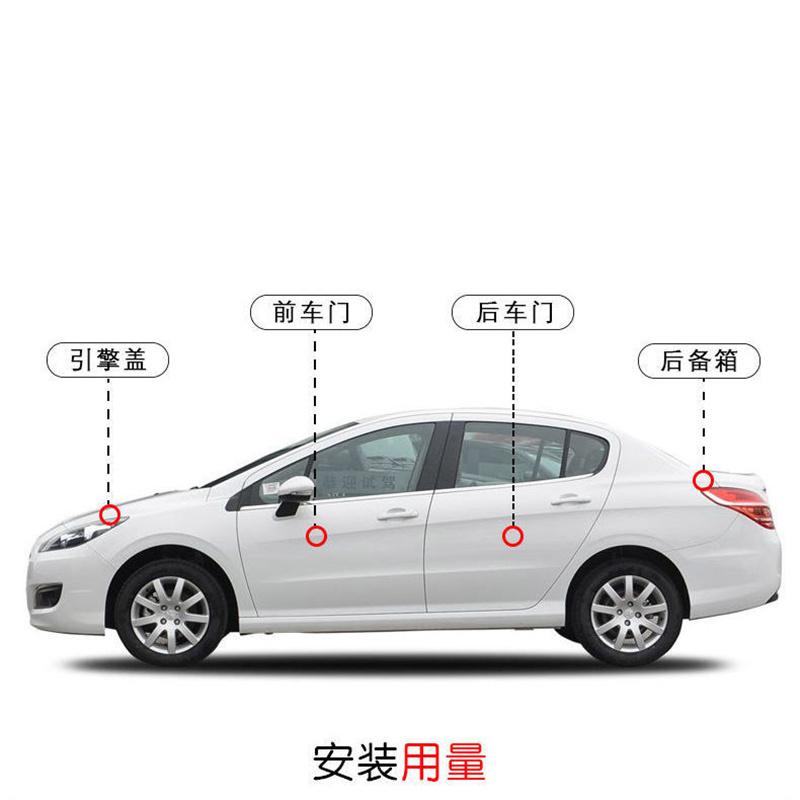 Bandă de Etanșare din Cauciuc pentru Ușa Mașinii Tip B, Autocolante Adezive de Etanșare, Izolare Fonică, Garnitură de Etanșare Meteorologică, Bandă de Etanșare din Cauciuc pentru Ușa Auto