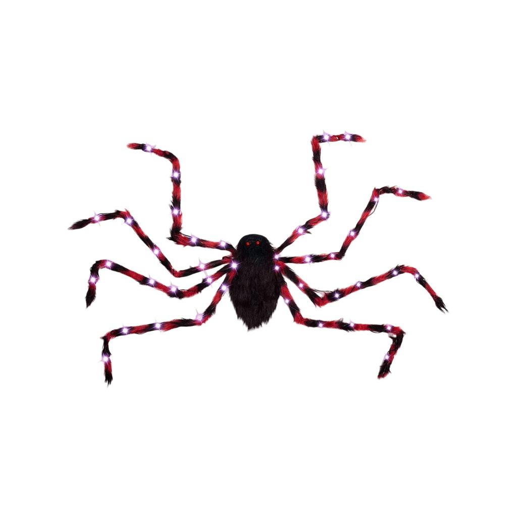 Halloween Giant Spider Decoration Funny Atmosphere Props Children Adult Plush Spider Candy Backpack Props