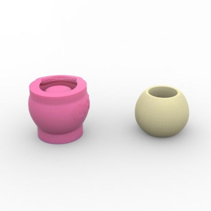 Versatile Silicone Mould for Skull Flower Pots Easy Demoulding Cement Planter Accessory for Enthusiasts Household