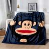 P-Paul Frank-k Flannel Portable Blanket for Children's Picnic in Living Room Bedroom Sofa Bed Ideal Birthday Gift