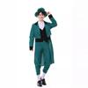 Grüne Fee Cosplay Kostüm für Herren Erwachsene Irisches Elfen-Outfit Oz Country