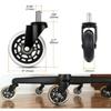 5PCS PU Rubber Caster 2.5 inch/ 3 inch Rotatable Caster Durable Universal Wheel  Home Office Chair