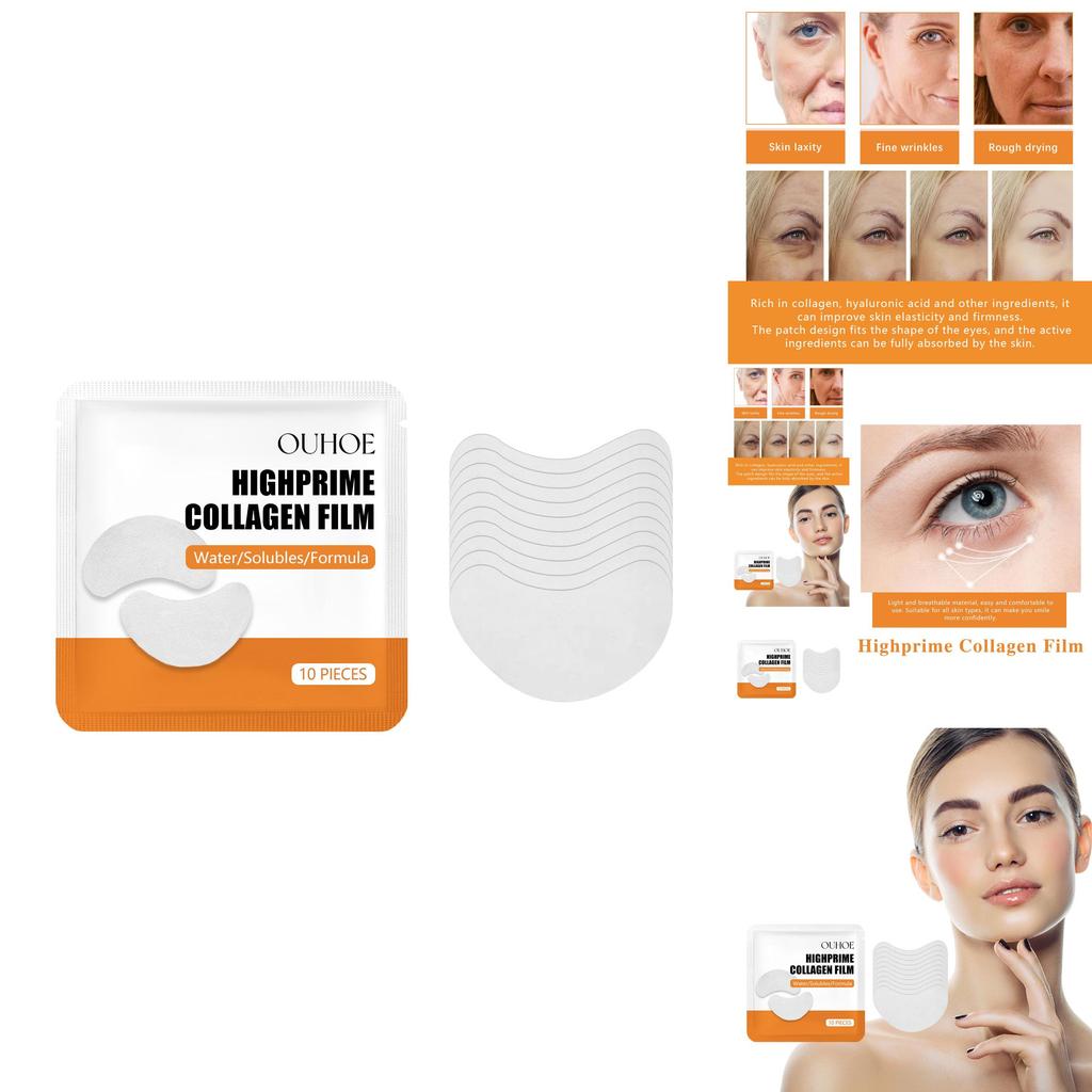 Ouhoe Collagen Eye Masks 10 Pieces Deep Hydrating Formula For Youthful Skin