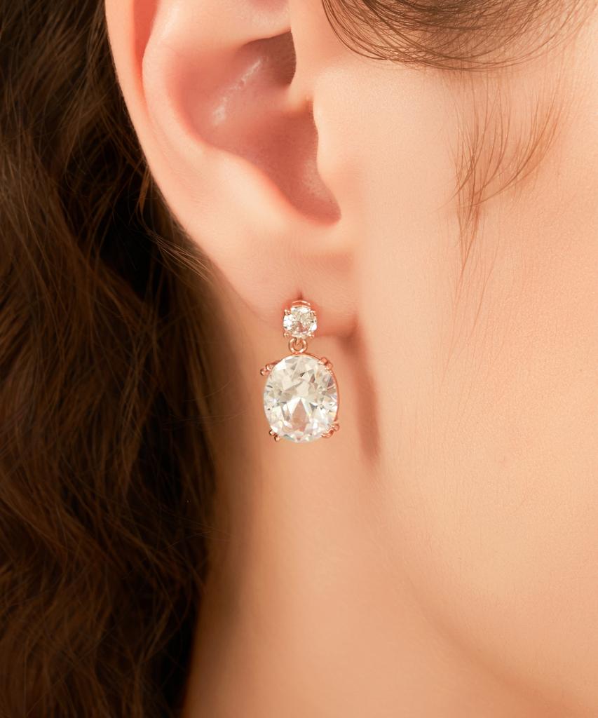 Ellejewelry 14K Gf Bold Cubic Two-Pin Earrings Elgpee582