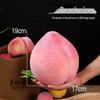 Seasonal Foam Fruit Ornaments: Large Flat Peach Simulation Model