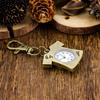 Short Sleeved T-shirt Keychain Watch Hanging Watch Men's Retro Flip Mini Necklace Watch Antique Style Women's Pendant