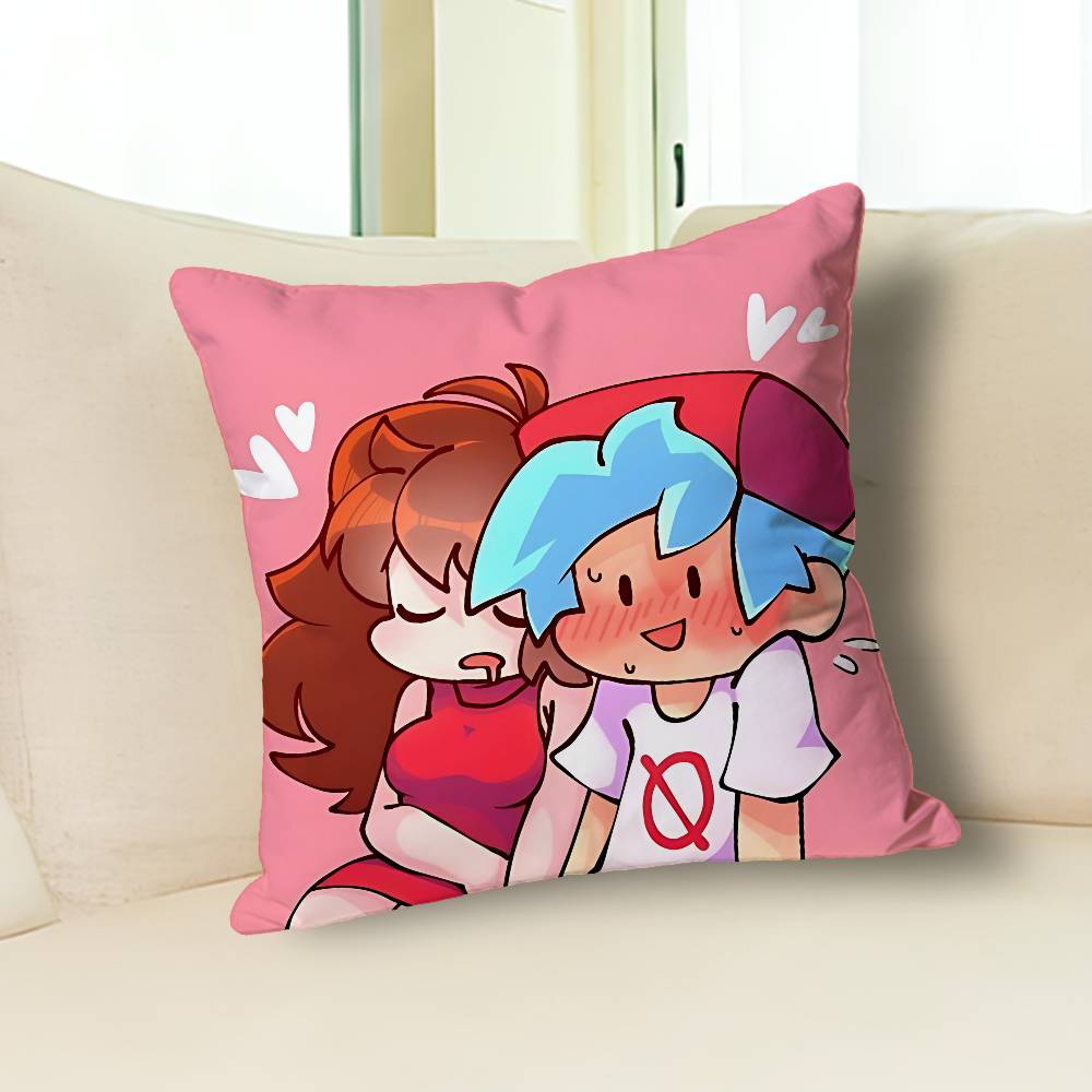 F-Friday N-Night F-Funkin Anime Celebrity Merchandise All-Match Printed Pillow Case Sofa Car Office Room Decoration Protector