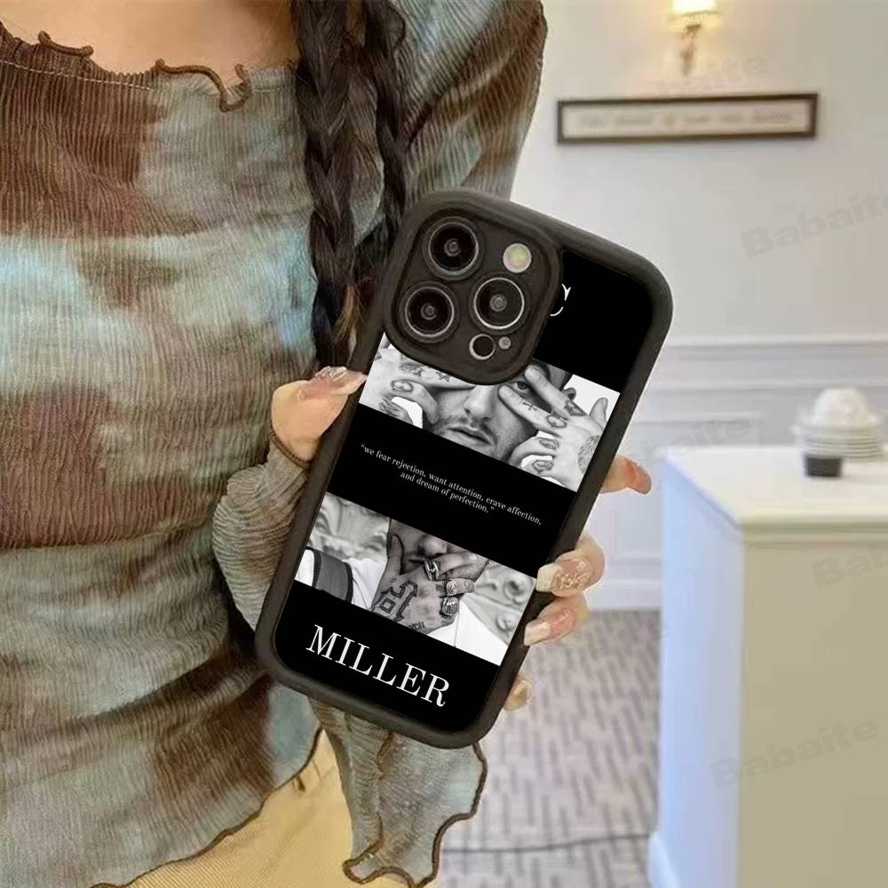 Custodia Morbida in Silicone Cool M-mac Miller per Telefono per iPhone 17 16 14 13 12 11 15 Pro Max Plus Air Cover