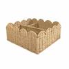 Divided Storage Basket Natural with Interior Organized for Shelf