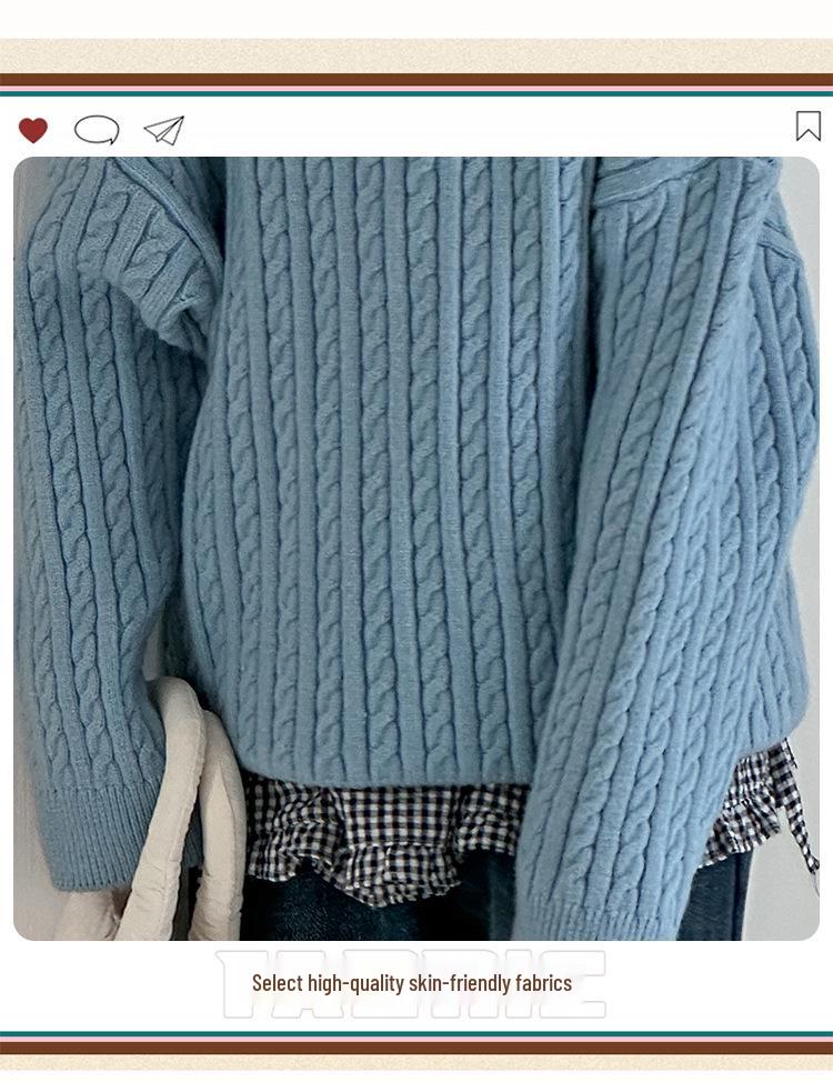 Mädchen 2025 Fleecegefüttertes Pullover- & Jeans-Set - Stilvolles Herbst-/Winter-Outfit für große Kinder