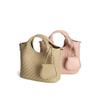 Retro fashion hand-woven bag large capacity commuting temperament portable tote bag high sense sheepskin mother bag women