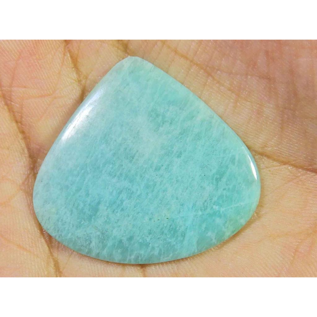 32X29MM Natural Amazonite Heart Crytsal Cabochon Loose Gemstone Reiki 16Cts. SK-2889