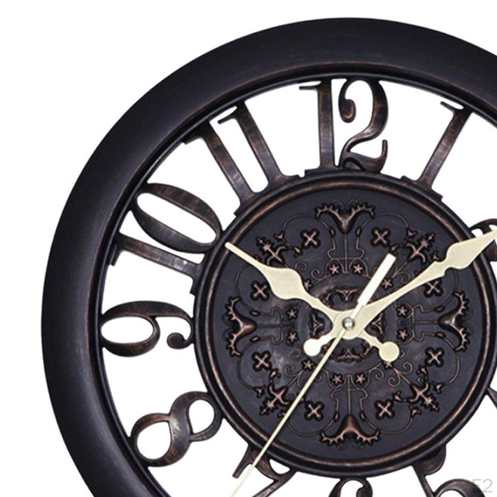 Clock Battery Operated Decorative Wall for Office Bedroom Living Room