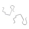 50Pcs Stainless Steel Gutter Hooks Christmas Light Gutter Clips Outdoor Lights Hanger for Outdoor Decorative Easy To Use