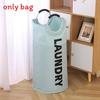 Portable Collapsible Round Laundry Basket Oxford Cloth Waterproof Storage Bag For Home Use