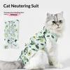 M-Pet Kastrationsanzug Katze Postoperative Erholung Anti-Leck-Kleidung Verstellbare Katzenwundschutz-Kleidung Haustierbedarf