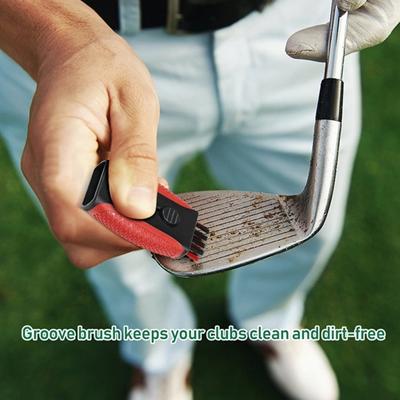 Golf Cleaning Brush Golf Ball Grooves Cleaner Brush Putter Wedges Cleaner 2 In