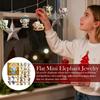 2D Acrylic Elephant Advent Calendar 24-day Christmas advent calendar animal-themed pendant decoration sets for elephant lovers