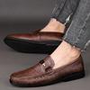 Echtes Leder Herren Freizeitschuhe Marke Fahrschuhe Herren Bequeme Slipper Herren Allround Mokassin Hohe Qualität Herren Flachschuhe