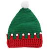 Unisex Creative Christmas Hat Thicken Soft Knitted Crochet Caps with Velvet Ball Comfortable Baby Knitted Caps Cloth Accessories