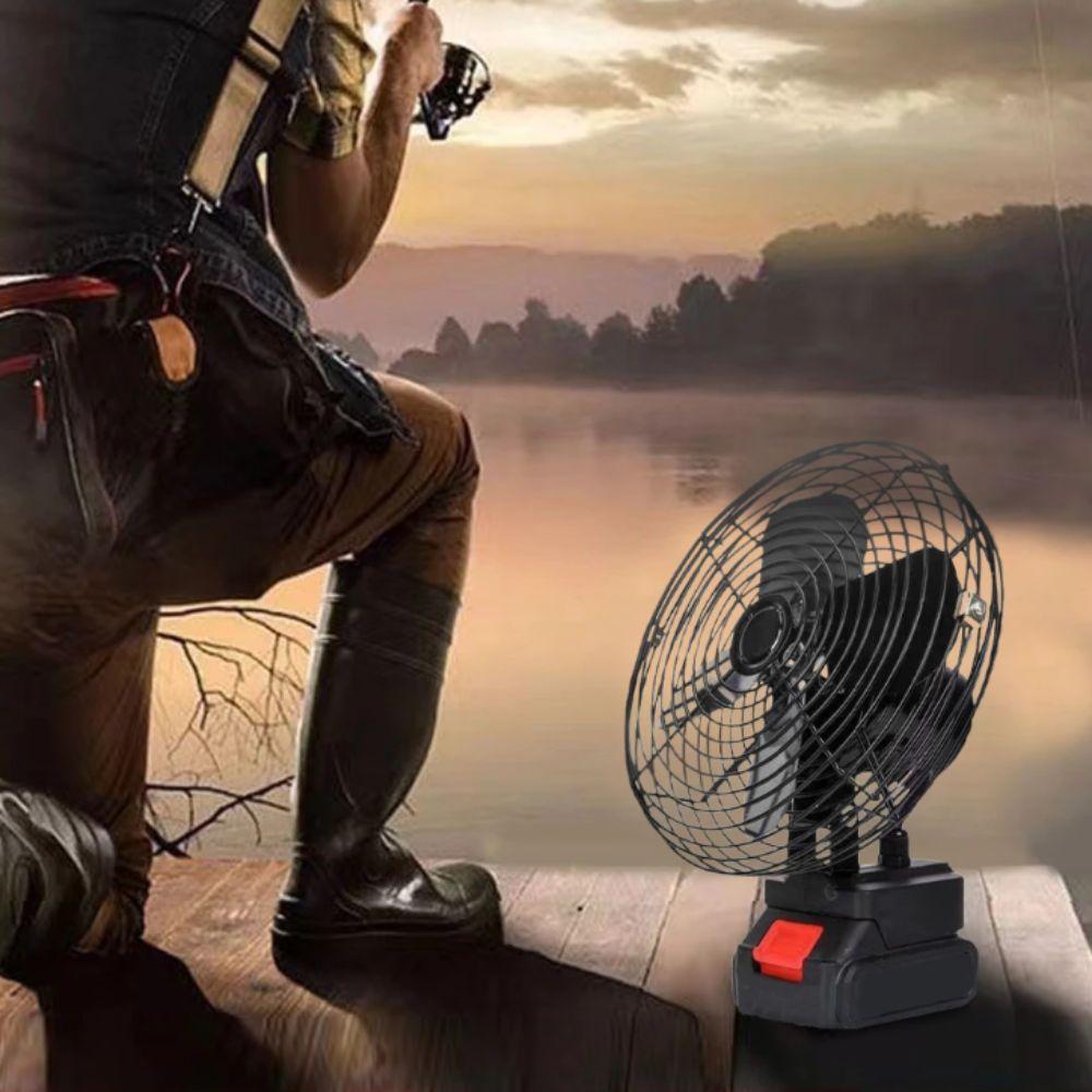 Wireless Design Rechargeable Fan Metal Construction Strong Wind Fan High Power Fan  Office Use