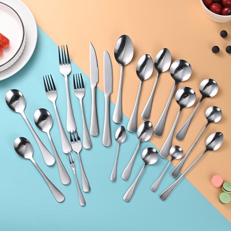 Jiexing 22-Piece Stainless Steel Flatware Set