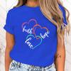 (High Quality Clothes)Funny Breast Cancer Awareness Faith Hope Love Letter Printing T-Shirts For Women Summer Tee Shirt