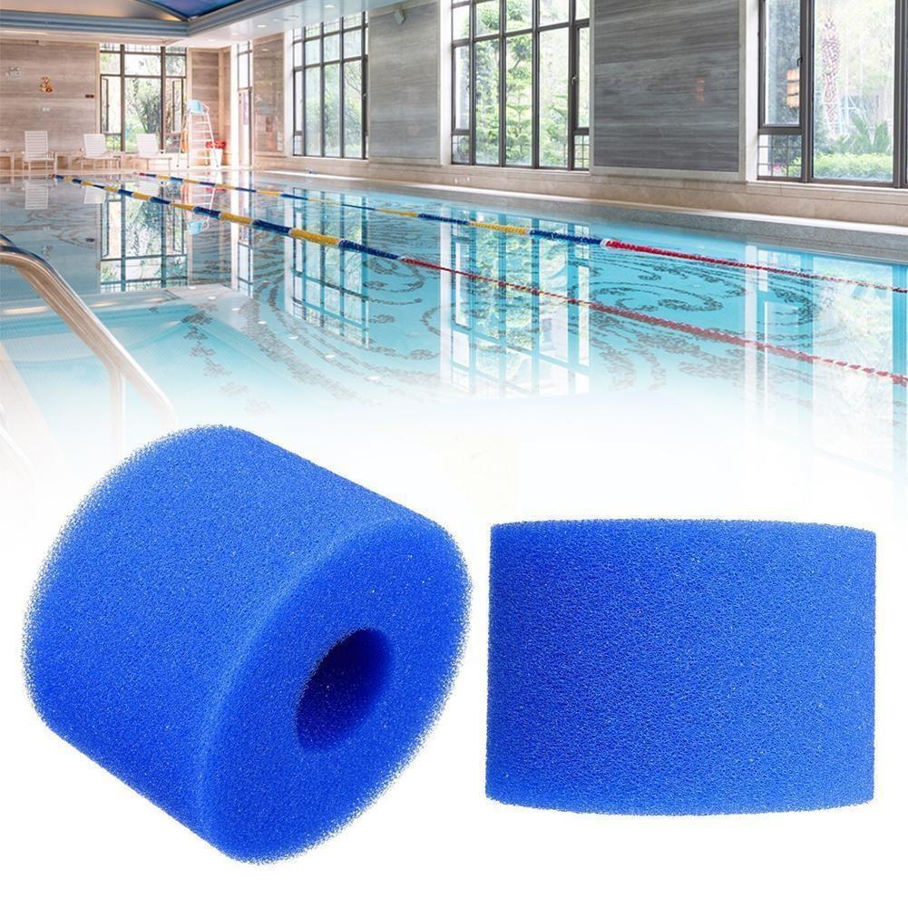 Blue Reusable Washable Pool Filter Sponge CottonColumns