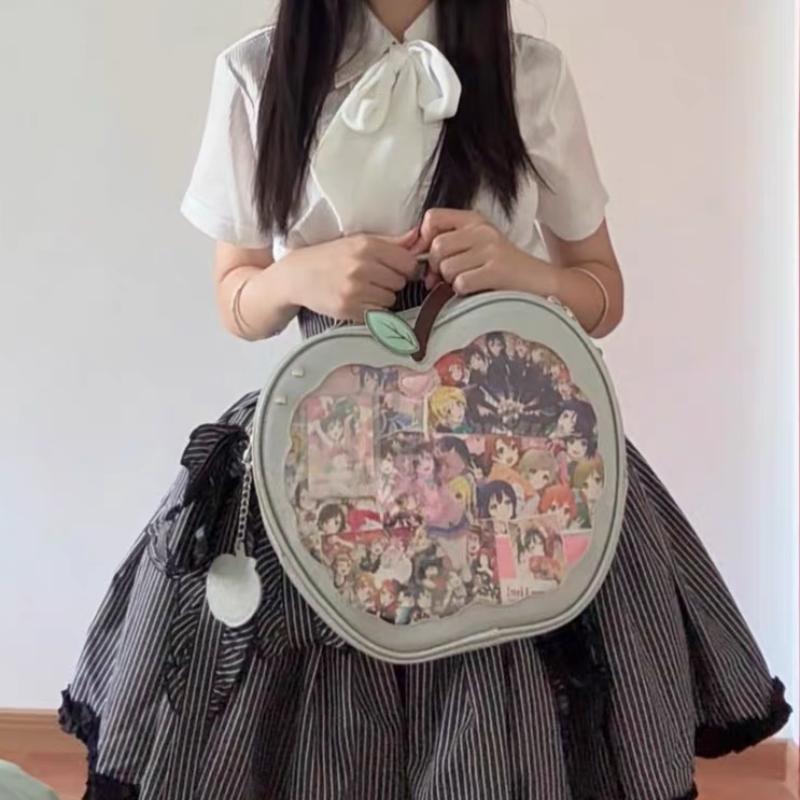 Cute Apple Shape Ita Bag Fashion Original Women's Backpack Multifunctional Crossbody Bag Five-pointed Star Harajuku Girls Bag