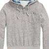 Polo Ralph Lauren Solid Color Drawstring Hooded Long Sleeve Sweatshirt Men sweatshirt Gray 710879071-001