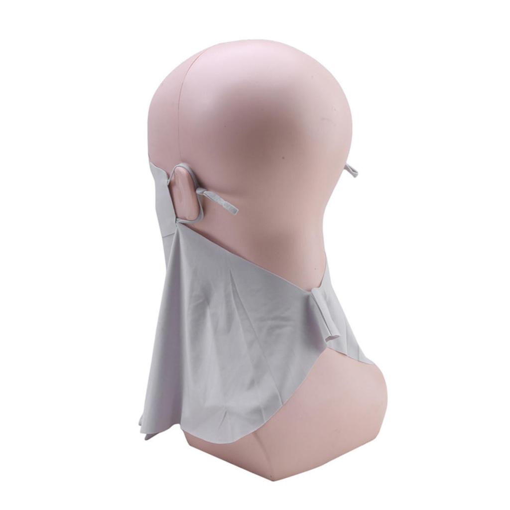 Women's outdoor sports trackless sunscreen facial mask imitation ice silk UV protection summer breathable thin