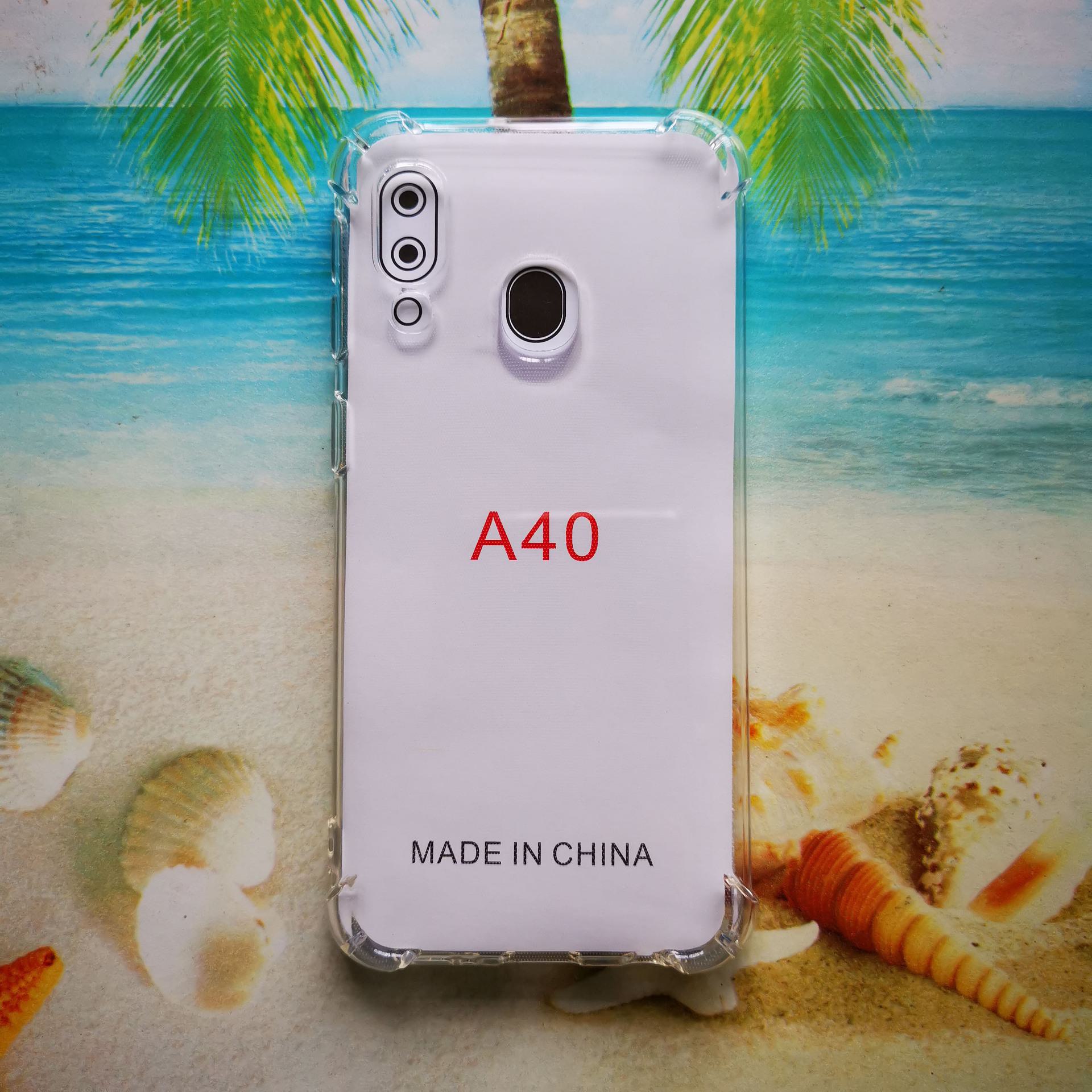 

Прозрачный чехол для телефона из ТПУ в стиле милитари A40 с защитой от падений и шнурком. A40 прозрачный