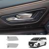 Silver Stainless Steel Car Inner Door Bowl Panel Decorative Stickers (1 Pair)