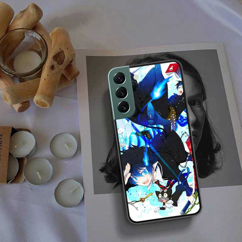 Anime Ao no Exorcist Okumura Rin Phone Case For Samsung Galaxy S22 S25 Ultra S21 S10 Plus S26 Edge S20 S23 S24 FE Cover Sili