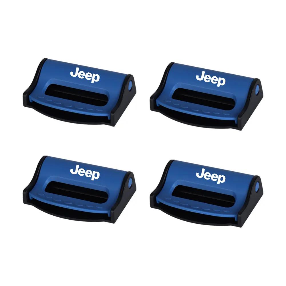 For Jeep Car Safety Seatbelt Stopper Buckle Auto Seat Belt Limit Stop Clip For Jeep Grand Cherokee Wrangler JK Gladiator Comp