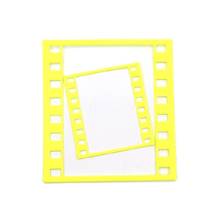 Rectangle Movie Frame Metal Die Cuts Delicate Embossing Script Dies Stencils