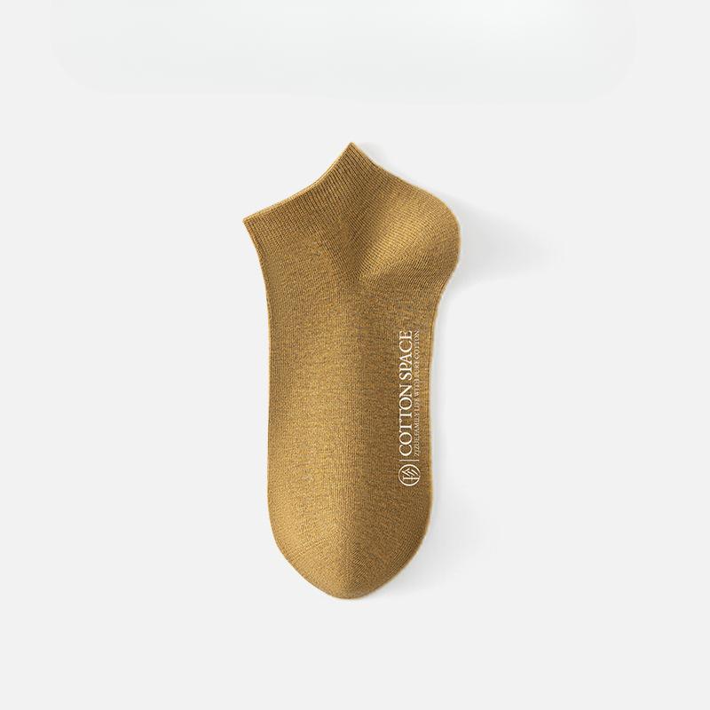 

Женские весенне-летние носки из чистого хлопка, антибактериальные, против запаха, не скатывающиеся 1 pair жёлтый