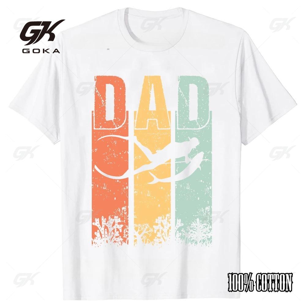 

Spearfishing T Shirt Retro Vintage Tee Tops Round Neck Short-Sleeve Fashion Scuba Diving Tshirt Clothing Casual Loose T-shirts 4XL