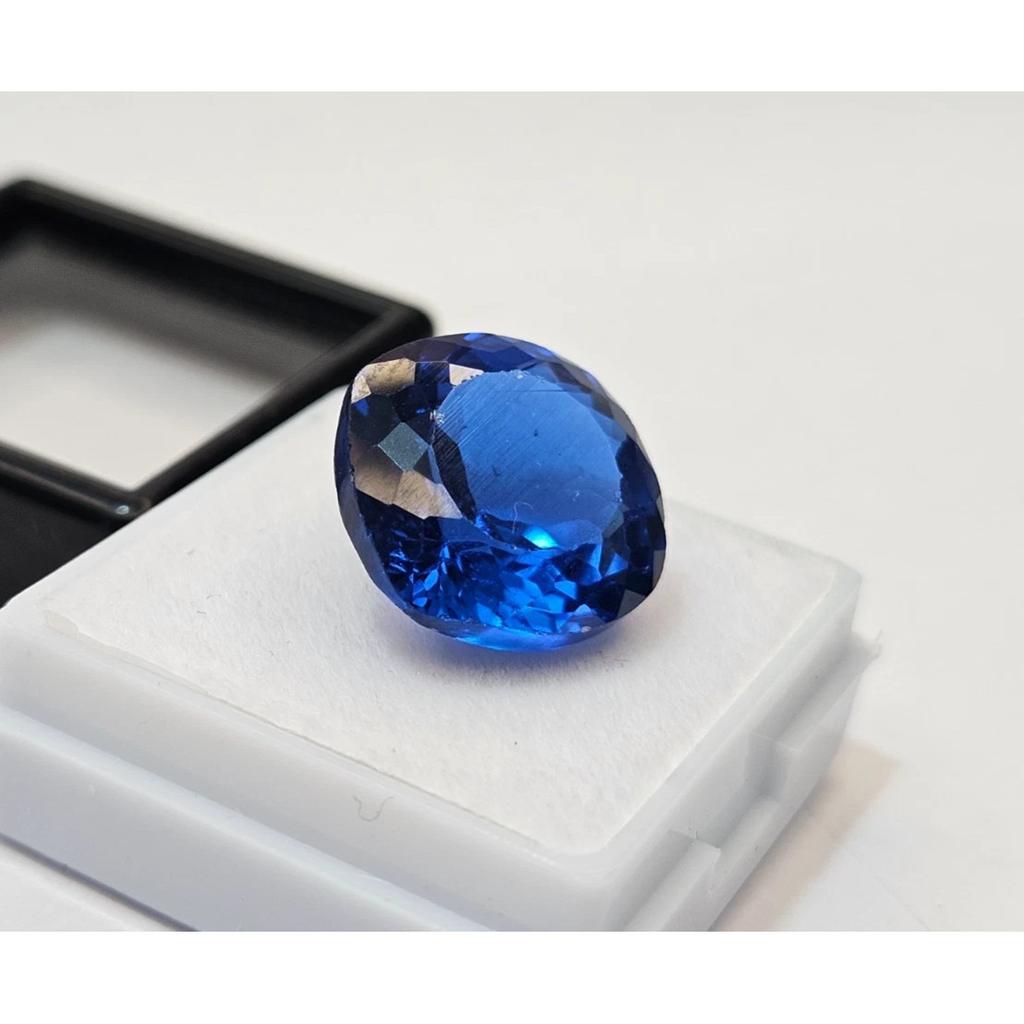 Blue Sapphire 14-15 Ct Cushion Cut Fabulous Certified Loose Gemstone