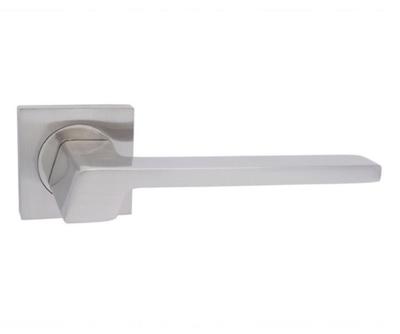 Set of Domino Cantoro-Qr Lacquered Nickel Door Handles