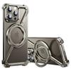 Eary Z Case for iPhone 16 15 14 13 12 Pro Max for Magsafe 360°Rotatable Magnetic Kickstand Metal Frameless Bumper Phone Cover
