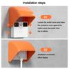 Rainproof Design Electric Plug Cover Waterproof Protection Waterproof Box  Socket Protection