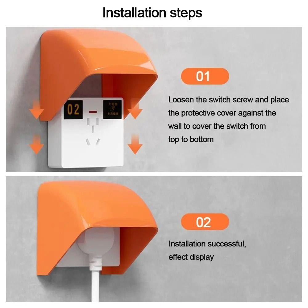 Rainproof Design Electric Plug Cover Waterproof Protection Waterproof Box  Socket Protection