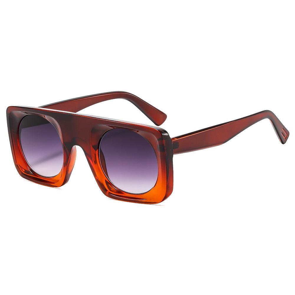 Men's Retro Trendy Square Sunglasses: New European & American Fashion Style.