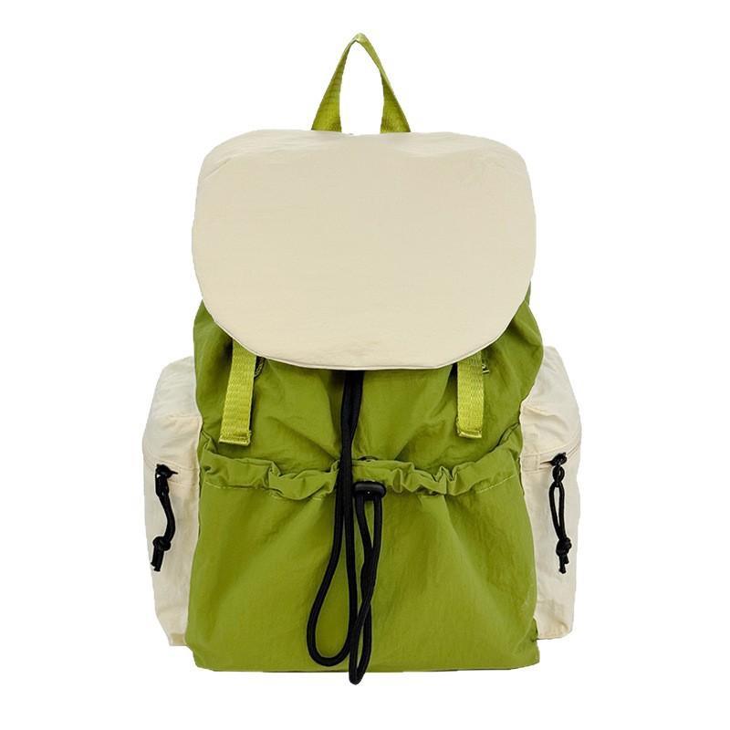 Schoolbag leisure college style student contrasting nylon backpack women's 1011 new fashion large-capacity mountaineering bag