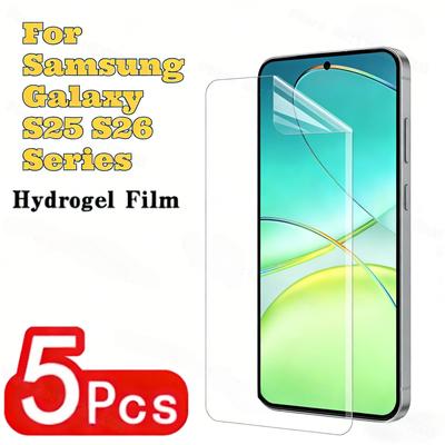 5 Stück HD Hydrogel-Folie Geeignet für Samsung Galaxy S25 S26 Plus S25 S26 Edge S25 S26 Ultra S25FE S26Pro Fingerabdruck-Entsperrung