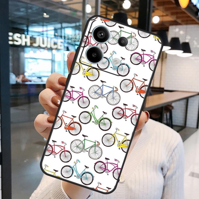 Ride Mountain Bike Bicycle Art Case For Xiaomi Redmi 13C 12C 9C 10C Redmi Note 13 Pro 9 10 11 12 Pro 9S 10S 11S 12S Cover