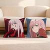 D-DARLING in the F-FRANXX Anime Cushion Cover Home & Car Multi-Scene Pillow Cover - Reversible, Soft & Durable for Daily Use